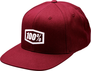 Sapca 100% Icon Snapback piros