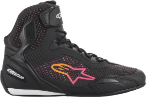 Alpinestars Stella Faster-3 Rideknit női porvédő, fekete/narancssárga/rózsaszín, 8-as méret, 3, nordicamoto.ro