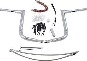 1-1/2(r) Ez Install Pointed Top Handlebar Kit Silver