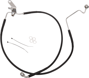Extended Length Black Vinyl Brake Line Kit Black Oversize [+51 mm (2'')], 1, nordicamoto.ro
