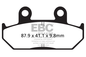 Vee Semi-sintered Brake Pads, 2, nordicamoto.ro
