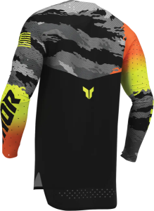 Thor Sportmode Recon LE póló, fekete/savanyú lime, L, 5, nordicamoto.ro