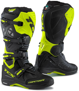 MX/Enduro felszerelések, TCX Comp Evo2 Michelin motoros csizma, fekete és neon sárga, nordicamoto.ro