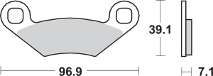 Ats All-terrain Sintered Brake Pads, 2, nordicamoto.ro