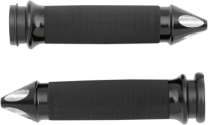 Custom Spike End Grips Black, 1, nordicamoto.ro