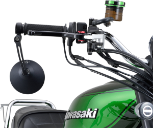 Aluminum Bar End Mirror Black, 2, nordicamoto.ro