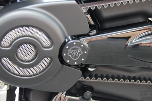 Swingarm Covers Black, Gloss