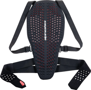 Alpinestars Nucleon hátvédő – fekete/piros/fehér, L-es méret, 2, nordicamoto.ro