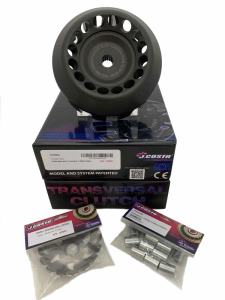 Tranversal Clutch Black, Aluminum