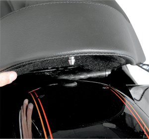 Backrest Compatible Solo Seat Black, 2, nordicamoto.ro