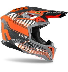 Airoh Aviator 3 Wave narancssárga-króm sisak, nordicamoto.ro