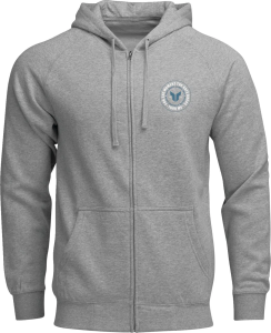 Hanorac cu fermoar Thor Badge Gray