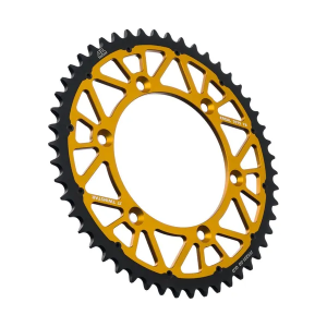JT SPROCKETS Twinstar acél-alumínium hibrid lánckerék, fekete, arany, 1, nordicamoto.ro