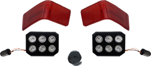 Led Tour-pak Run/brake Lights With Lenses Red