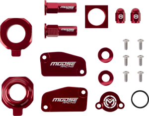 MOOSE RACING Bling Pack Kit Red, Anodized, 2, nordicamoto.ro