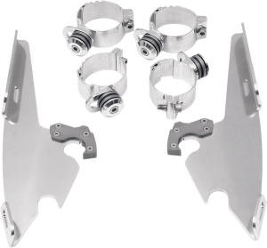 Fats/slim Windshield  Trigger-lock Complete Mount Kit Polished
