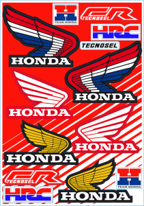 Sticker Sheet Red, White, Yellow