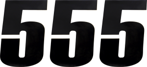 Vinyl Race Numbers Black, 1, nordicamoto.ro