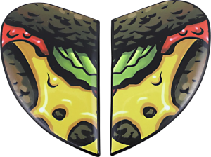 Placi laterale viziera casca Icon Airframe Pro™ Brown/Green/Orange/Red/Yellow