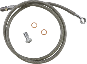 Extended Length Brake Line Silver