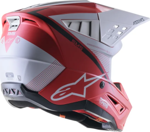 Supertech M5 Rayon Mx Helmet Matte, Red, White  XL, 2, nordicamoto.ro