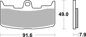 Hs Street Excel Sintered Front Brake Pads