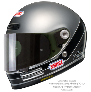 SHOEI GLAMSTER06 ABIDING TC-10 teljes arcú bukósisak, fekete/szürke/ezüst, M-es méret, 4, nordicamoto.ro