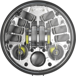 7(r) Led Adaptive 2 Headlight Chrome, 1, nordicamoto.ro