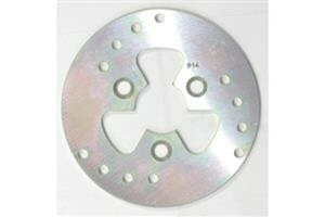 Round D-series Scooter Brake Rotor Silver, Stainless Steel