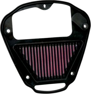 High Flow Air Filter Black, Red