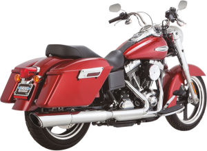 Twin Slash 2-into-1 Slip-on Muffler Chrome, 1, nordicamoto.ro