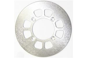 Round D-series Fixed Offroad Brake Rotor Silver, Stainless Steel, Zinc