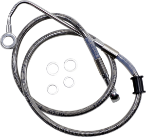 Stainless Steel Brake Line Kit Silver, Clear-coated, 1, nordicamoto.ro