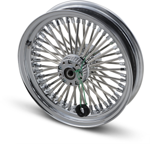 Fat Daddy 50-spoke Radial Laced Wheel Silver, 3, nordicamoto.ro