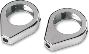 Turn Signal Fork Clamps Chrome, 1, nordicamoto.ro