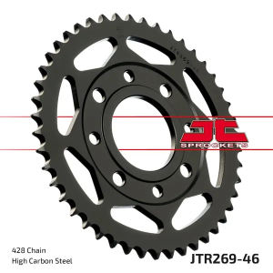 JT SPROCKETS hátsó lánckerék, fekete 