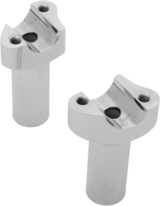 Forged Aluminum Handlebar Riser Silver
