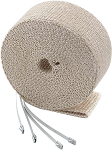 High-temperature Exhaust Wrap Kits Off-white