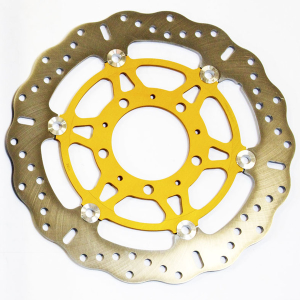 Brake Rotor Gold, Silver, Stainless Steel, 1, nordicamoto.ro