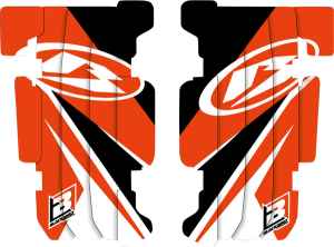 Rad Louver Decals Black, Red, 1, nordicamoto.ro