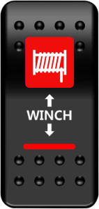 Rocker Switch Black, Red, White