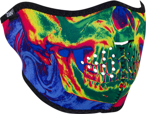 Neoprene Half Mask Blue, Green, 1, nordicamoto.ro