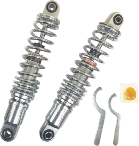 Premium Ride-height Adjustable Shocks Black, Chrome