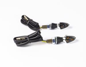 E-marked Led Mini Signal With Rubber Stem Chrome, 1, nordicamoto.ro
