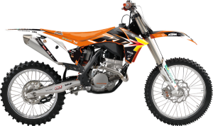 Trophy Graphic Kit With Seat Cover Yellow, Orange, Black, 2, nordicamoto.ro