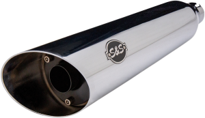 Slash Cut Ec Slip-on Mufflers Chrome, 1, nordicamoto.ro