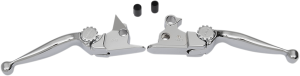 Journey Adjustable Lever Set For Harley Models Silver