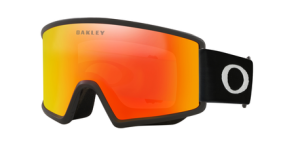Oakley Target Line L matt fekete motoros síszemüveg, Fire Irid színnel, nordicamoto.ro