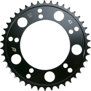 Lightweight Steel Sprocket Black, Zinc, 1, nordicamoto.ro