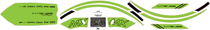Graphics Kit For Tazer Mx Green, 1, nordicamoto.ro